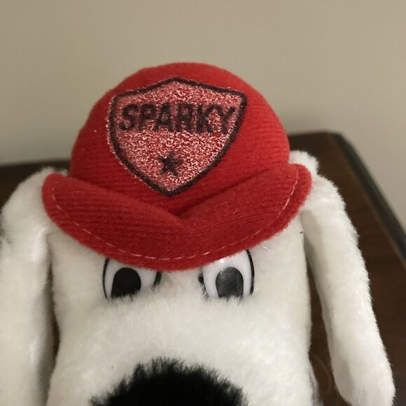 Vintage B.J. Toy Sparky Dalmatian puppy dog 7" Plush stuffed animal Hat - Picture 9 of 10